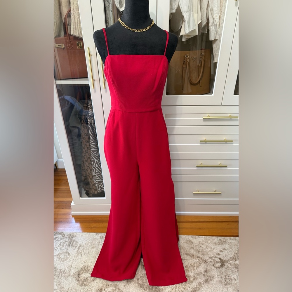 BCBG Red Jumpsuit